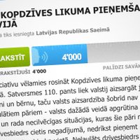 Par kopdzīves likuma pieņemšanu Latvijā parakstījušies 4000 cilvēku