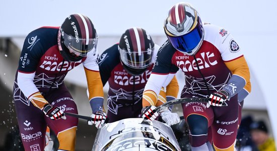 Kalendas pilotētais četrinieks izcīna desmito vietu Eiropas čempionātā bobslejā