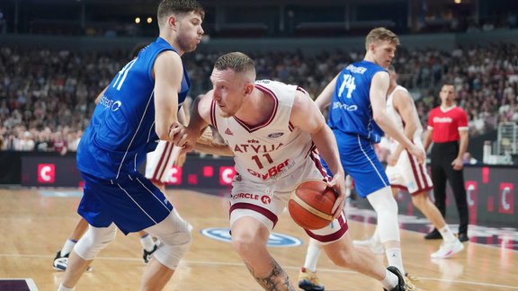 Rolands Šmits, Pārbaudes spēle basketbolā: Latvija - Somija, basketbols, Latvijas basketbola izlase