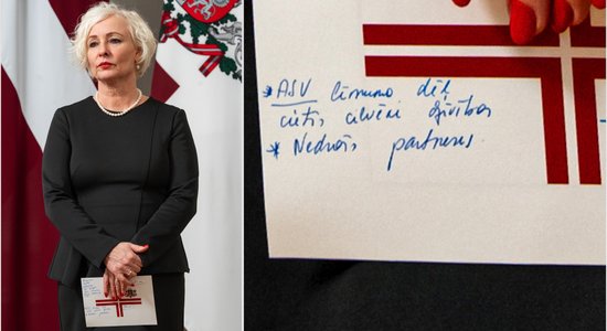 "Parasti es tā nedaru" – Mieriņa skaidro oficiālo fotogrāfiju ar piezīmēm 