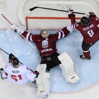 Latvijas hokeja izlase 'uzspridzina' 'tviteri'