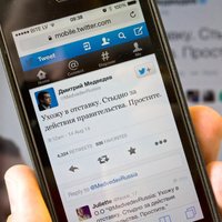 Uzlauzts Krievijas premjera 'Twitter' konts