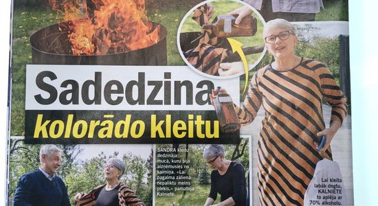 Dedzināt dārgu kleitu, nevis ziedot — Kalnietes izvēle un kampaņas sastāvdaļa