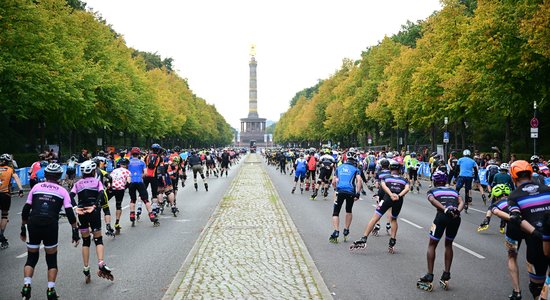 Jūlija Zeile: Berlīnes maratons skrituļslidotājas acīm