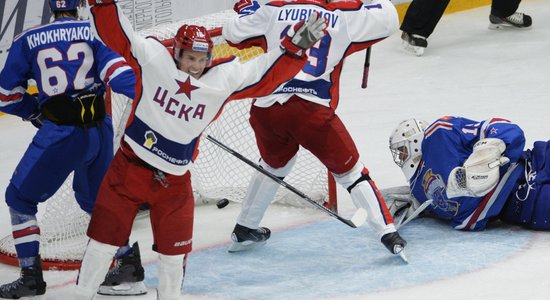 KHL Atklāšanas kausā spraigā cīņā uzvaru izcīna CSKA hokejisti