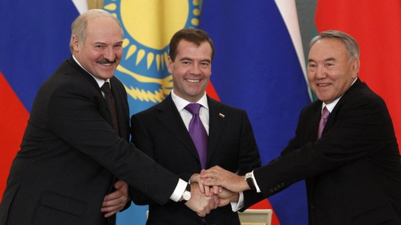 Lukashenko, Medvedev, Nazarbaev