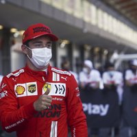 'Ferrari' pilots Leklērs izcīna 'pole position' Francijas 'Grand Prix'