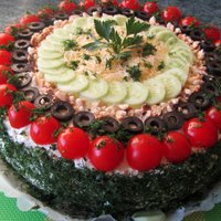 Foto recepte: Laša sāļā torte bez miltiem, sviesta un olām