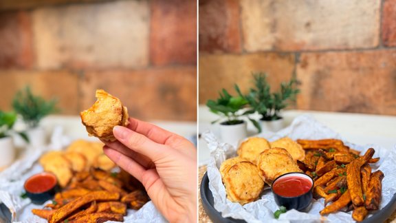 Nevis neveselīga uzkoda, bet sātīgas vakariņas – mājās gatavoti vistas nageti