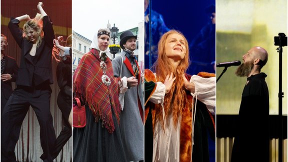 Dejas balva, tautastērpi un performance ar bārdas noskūšanu. Kultūras notikumi fotogrāfijās