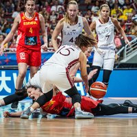 Latvijas basketbolistes pakutina nervus Eiropas čempionēm spānietēm
