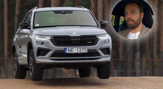 Video: 'Škoda Kodiaq RS' izmēģina LHF ģenerālsekretārs Roberts Pļāvējs