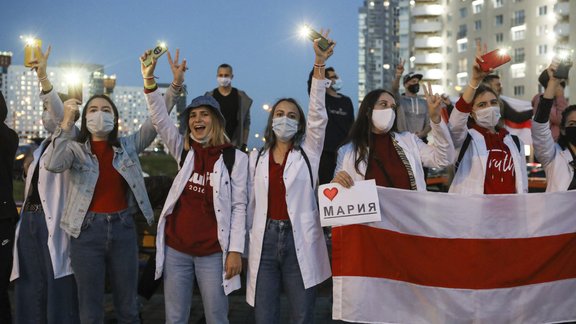 Baltkrievija protesti Minska 