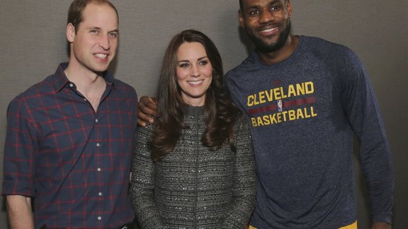 Prince William, Catherine, LeBron James 