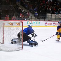 Igaunijas hokejisti PČ pirmās divīzijas B grupas turnīru Tallinā sāk ar zaudējumu Rumānijai