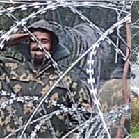 Migranti robežas Baltkrievijas pusē saģērbti militāros formastērpos, paziņo Polija