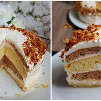 Vienkāršā skābā krējuma torte