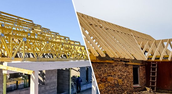 'Kopnes vai spāres?' jeb kā izvēlēties piemērotāko jumta konstrukciju