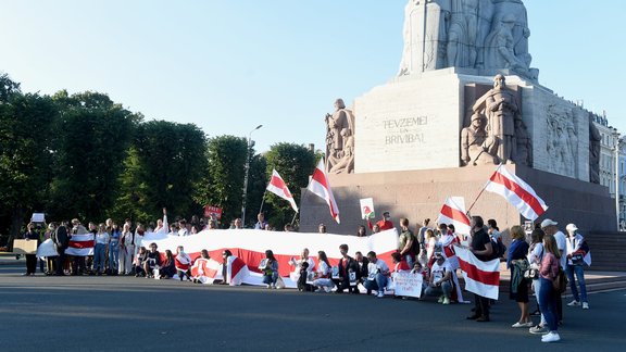 Akcija Rīgā Baltkrievijas politieslodzīto atbalstam - 26