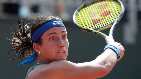 Teniss, French Open: Anastasija Sevastova - Jūdžina Bušāra - 1