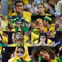 Brazīlijas fanu emocijas - vilšanās un asaras