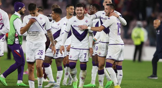 'Fiorentina' pirms došanās uz Rīgu izrauj uzvaru A sērijas mačā