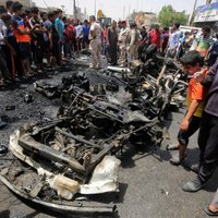 Vienā no asiņainākajiem pēdējā laika sprādzieniem Bagdādē desmitiem nogalināto