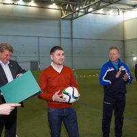 Foto: Pahars piedalās Rīgas Futbola akadēmijas jaunās sezonas atklāšanā