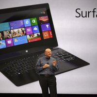 'Microsoft' prezentējis planšetdatoru 'Surface'