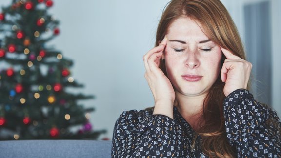 Ziemassvētki stress sieviete