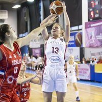 Latvijas U-16 basketbolistes EČ otrajā spēlē uzvar Serbiju