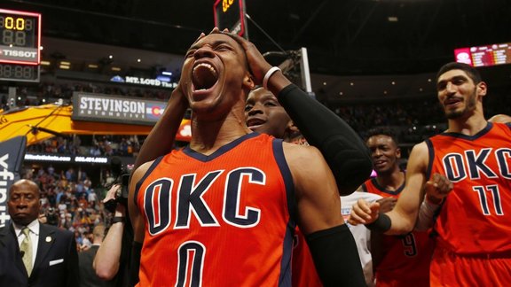 Oklahoma City Thunder guard Russell Westbrook 