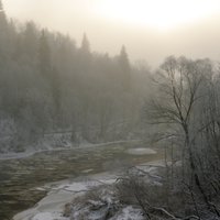 Уровень воды в латвийских реках постепенно снижается, в Гауе - поднимается