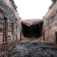 ФОТО: руины дважды горевшей поликлиники санатория "Кемери"
