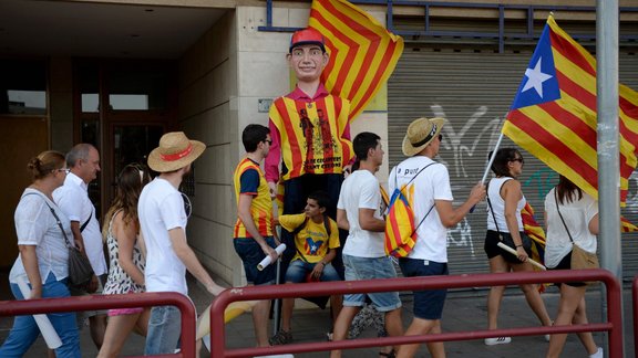 Demonstrācija Katalonijas neatkarības atbalstam Barselonā - 10