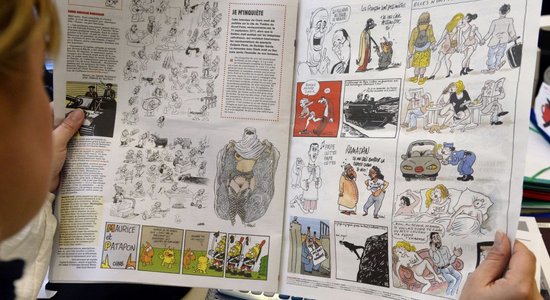 Charlie Hebdo опубликовал карикатуру на Макрона и Путина