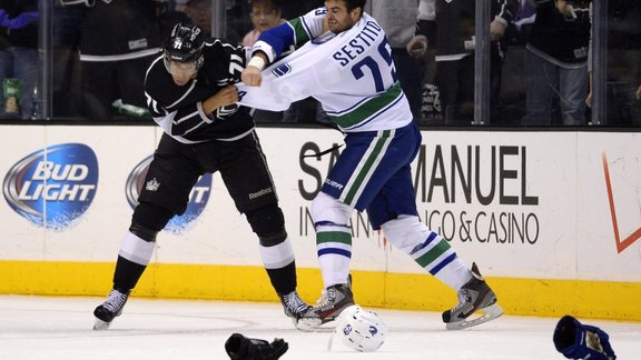 Canucks vs Kings, Jordan Nolan, Hockey