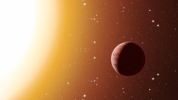 Karsta Jupitera tipa planēta mākslinieka skatījumā. Attēla autors: ESO/L.Calçada