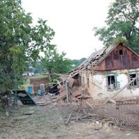 ФОТО: Под Донецком из "Градов" полностью уничтожено село