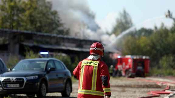 Ugunsgrēks Ganību dambī 07.08.24. 