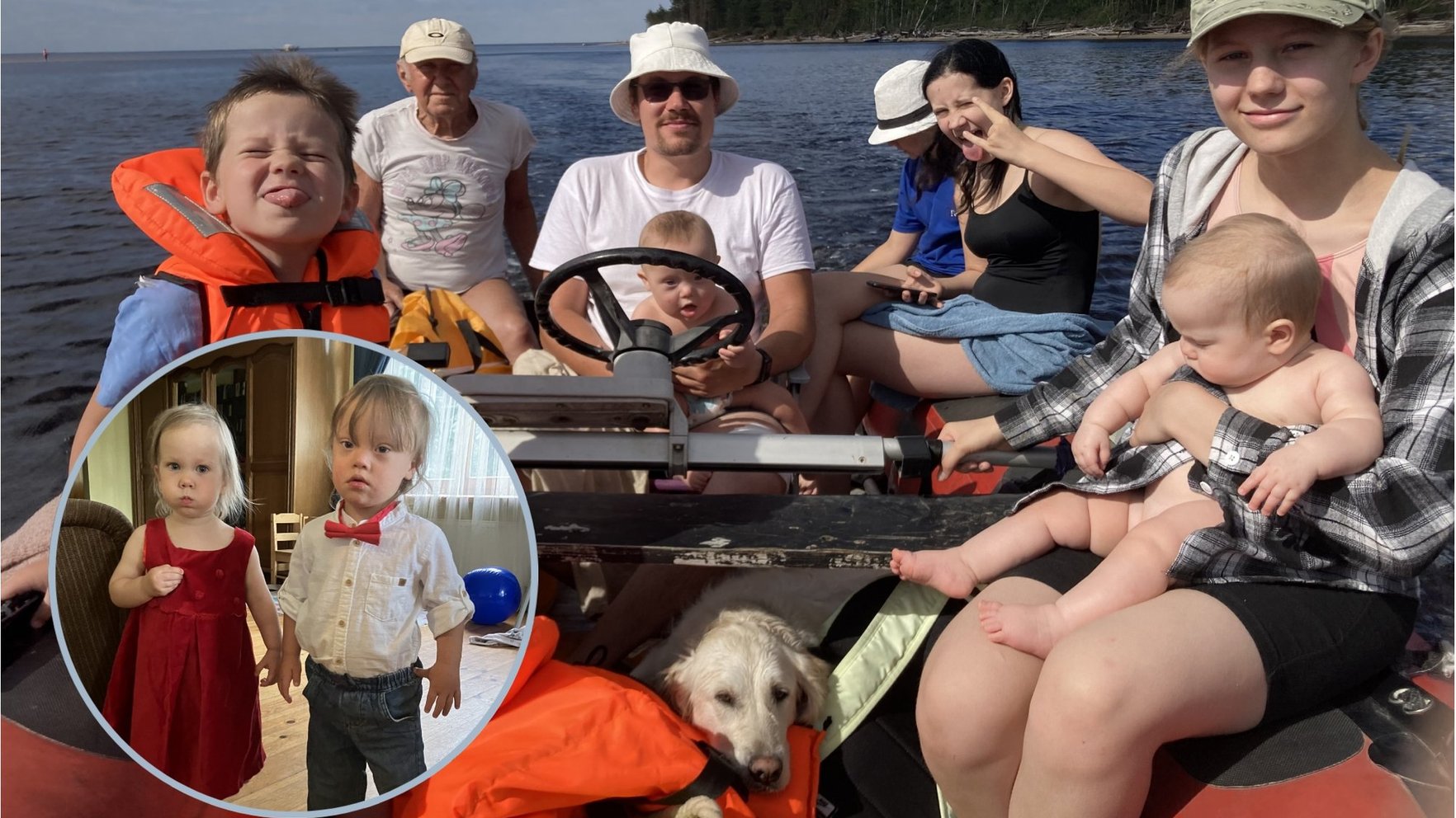 Starp dvīņiem viens ar Dauna sindromu. 