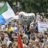 Foto: Habarovskā ceturto nedēļas nogali pēc kārtas turpinās protesti