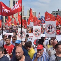 ФОТО: В России проходят митинги против повышения пенсионного возраста