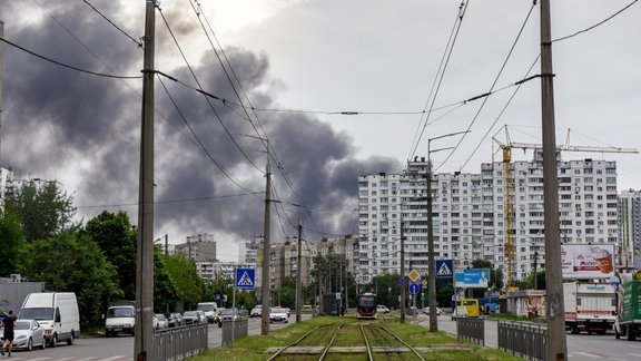 Raķešu uzbrukums Kijivā