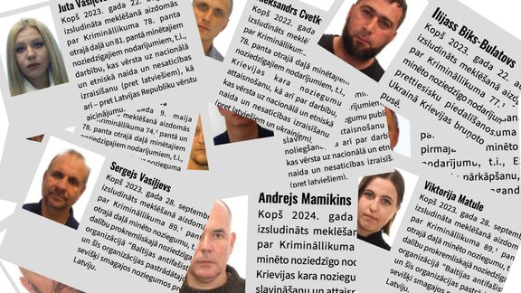 "Baltijas antifašisti", Mamikins, deportāciju noliedzēji – kādus cilvēkus VDD izsludinājis meklēšanā