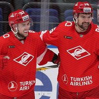 Daugaviņš ar 'hat-trick' iedvesmo 'Spartak' komandu uzvarai KHL