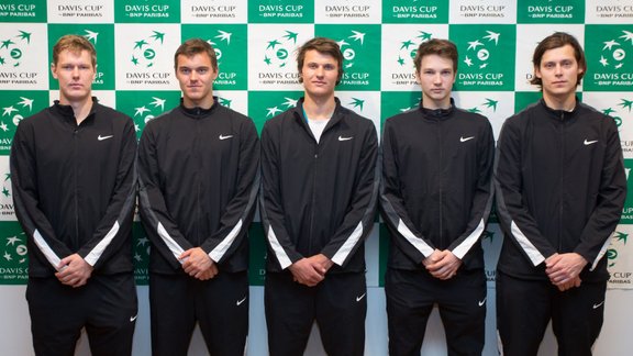 Latvian team, tennis