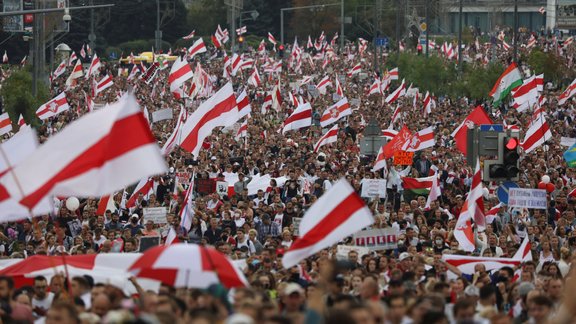 Baltkrievija, Minska - protesta gajiens 6. septembris  - 6