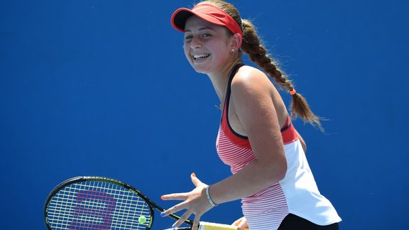 Teniss, Australian Open: Jeļena Ostapenko - Suveja Sje - 1