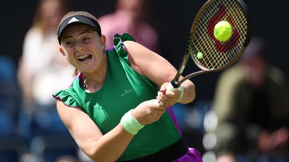 Teniss, Birmingemas turnīrs: Jeļena Ostapenko - Rebeka Marīno - 2